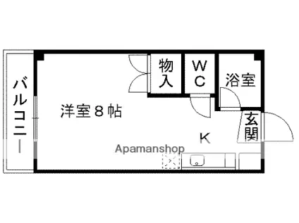 アプロード大江(ワンルーム/3階)の間取り写真