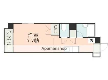 リベルテ本荘(ワンルーム/6階)の間取り写真