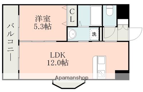 クイール世安(1LDK/8階)の間取り写真