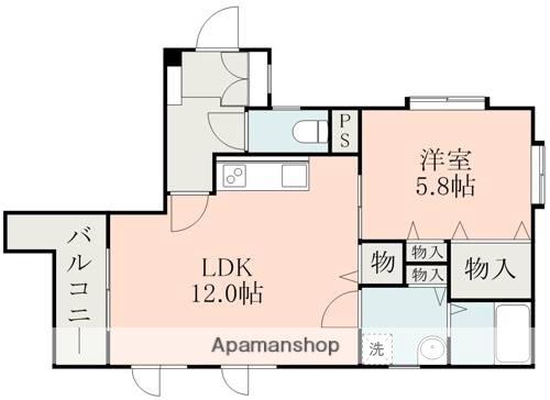 グランパレス本山(1LDK/4階)の間取り写真