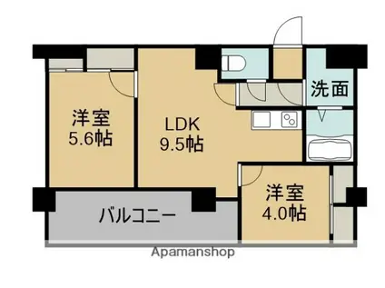 デザイナーズ・ヴィラ・桜樹(2LDK/1階)の間取り写真