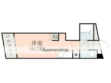 メイン熊大北(ワンルーム/1階)の間取り写真