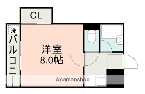 メゾンドロアンヌ(1K/1階)の間取り写真