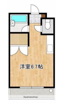 アンプルール新屋敷(ワンルーム/3階)の間取り写真