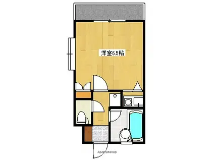 朝日プラザ坪井Ⅱ(1K/8階)の間取り写真