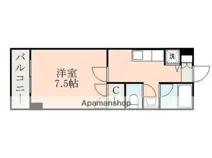 平成ハイツ21(1K/2階)の間取り写真