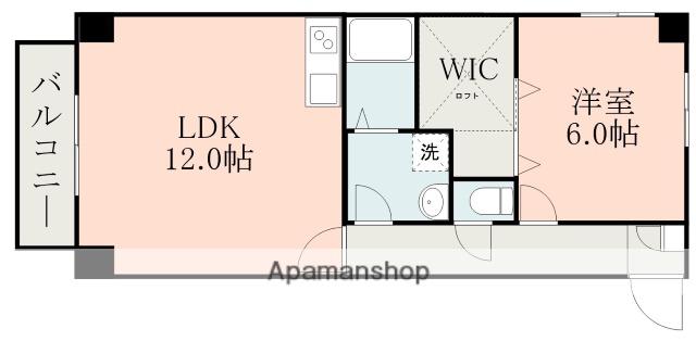 ユングフラウ原水(1LDK/2階)の間取り写真