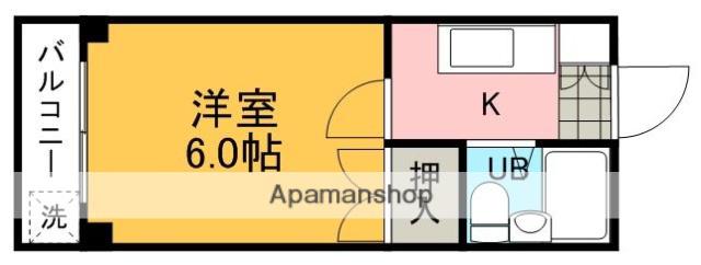 ありたハイツ(1K/2階)の間取り写真
