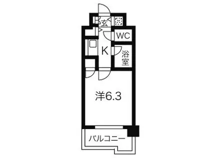 ダイアパレス水前寺第3(1K/10階)の間取り写真