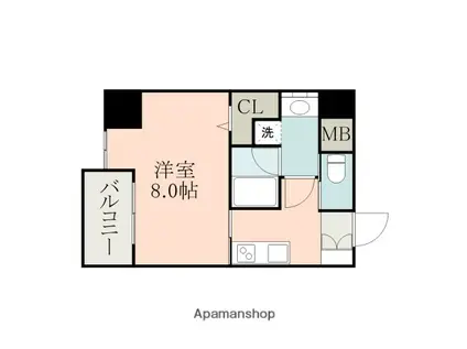 LA TOUR KASUGA(1K/10階)の間取り写真