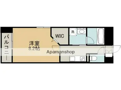 REGALIA花園(1K/3階)の間取り写真