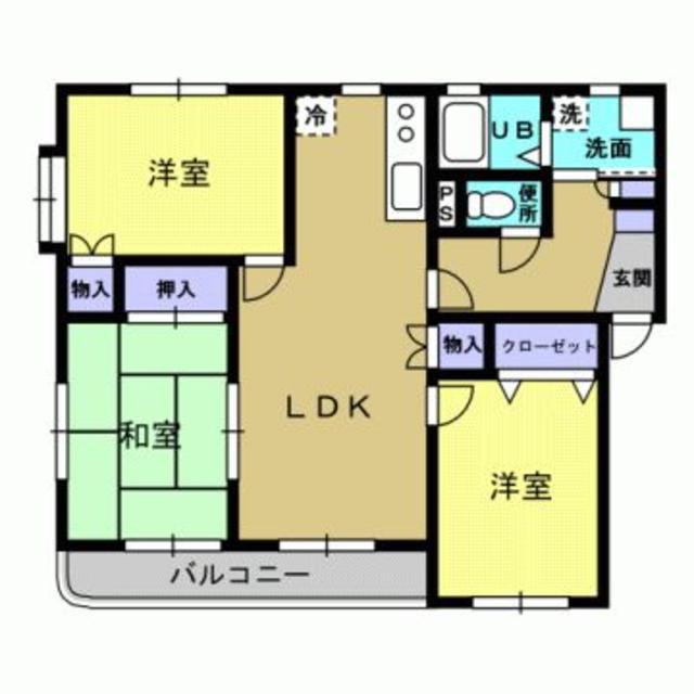 コンフォートつかまち(3LDK/1階)の間取り写真