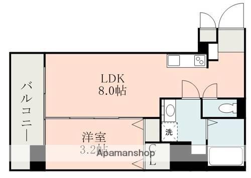 ラ・シック九品寺(1LDK/2階)の間取り写真