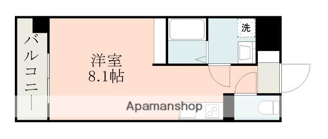 CHAINON薬園(ワンルーム/6階)の間取り写真
