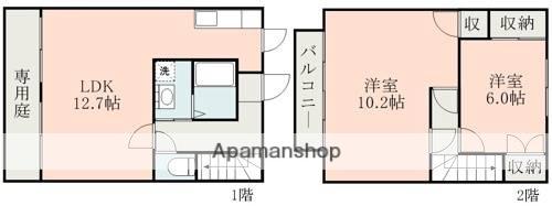 メゾネット・スタイルA(2LDK/1階)の間取り写真