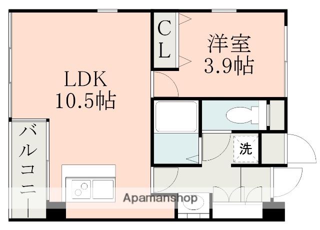 NOVEL八王寺(1LDK/3階)の間取り写真
