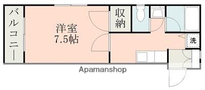 新大江プラザマンション(1K/4階)の間取り写真