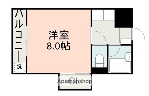 メゾンドロアンヌ(1K/3階)の間取り写真