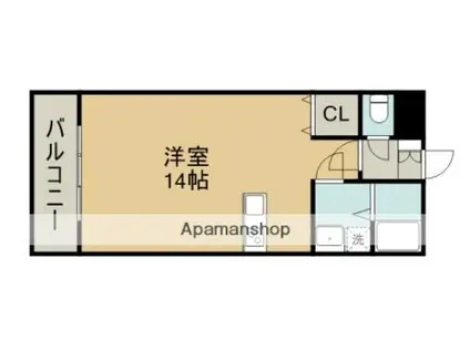 S-FORT平成けやき通(ワンルーム/2階)の間取り写真