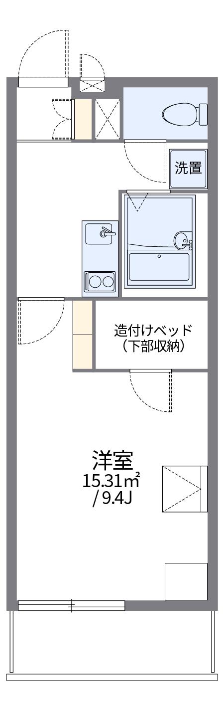 レオパレスグリーンヒルズ花園(1K/3階)の間取り写真