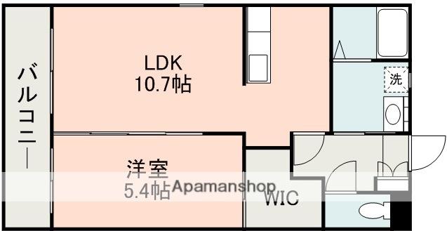 グランディールⅢ(1LDK/1階)の間取り写真