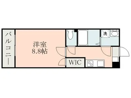 ハイムセラ嘉島(1K/2階)の間取り写真