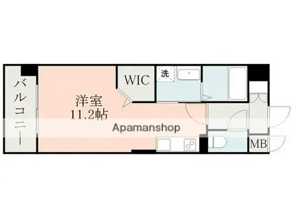 SPRINGCOURT近見(ワンルーム/7階)の間取り写真