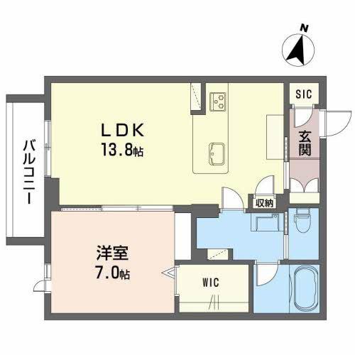 PARADISO琴平(1LDK/3階)の間取り写真