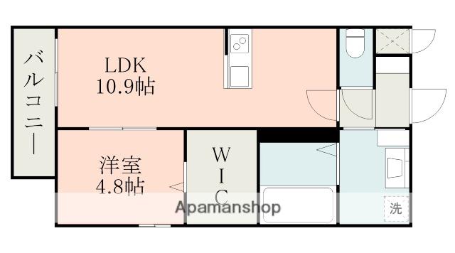 SALUD(1LDK/7階)の間取り写真