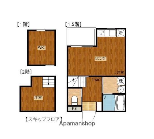 オルゲント5号(1LDK/2階)の間取り写真