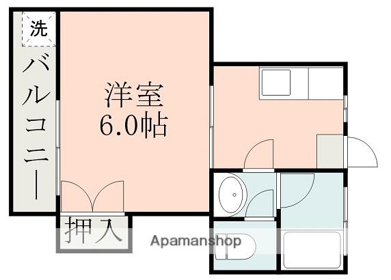 コーポ今村(1K/2階)の間取り写真