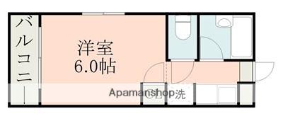 キャッスルマンション(ワンルーム/1階)の間取り写真