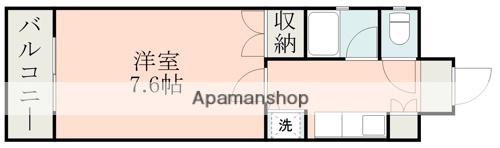グランピアマンション迎町(1K/8階)の間取り写真