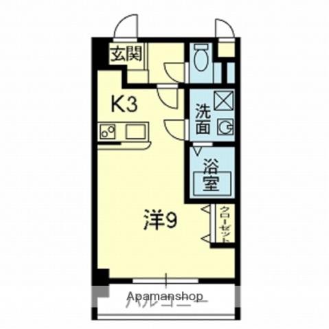 EMYU新町(ワンルーム/8階)の間取り写真