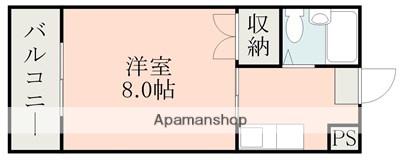 コーポ上山(1K/2階)の間取り写真