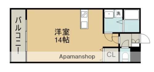 S-FORT平成けやき通(ワンルーム/4階)の間取り写真