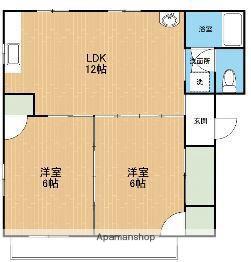 SUPREMEマンション(2LDK/3階)の間取り写真