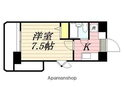 メゾン・ド・九品寺(1K/4階)の間取り写真