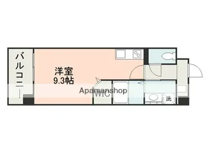 フェニックスハイツ月出(ワンルーム/1階)の間取り写真