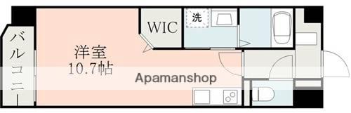 WING田崎(ワンルーム/4階)の間取り写真