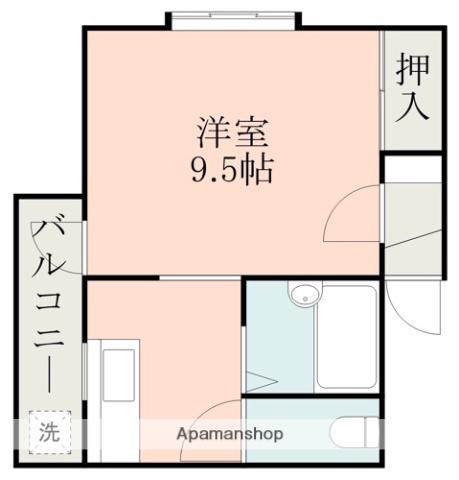 セントポーリア88(ワンルーム/1階)の間取り写真