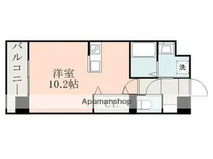 LINABELL(ワンルーム/10階)の間取り写真