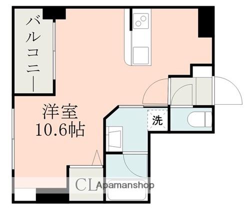 サクシード新町(ワンルーム/4階)の間取り写真