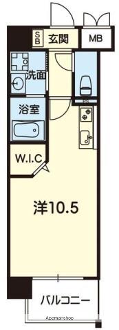 BUFFETT AMB(ワンルーム/6階)の間取り写真