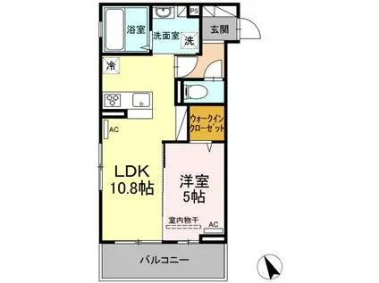 グレンディールIII(1LDK/3階)の間取り写真