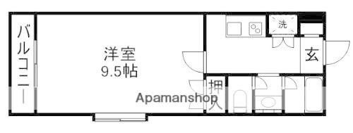 パレス河原町(1K/5階)の間取り写真