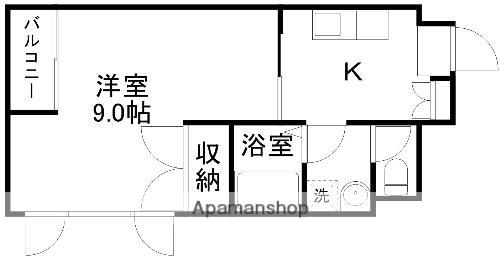 シャンティ大江(1K/5階)の間取り写真