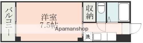 麻生嶋第2ハイツ(1K/5階)の間取り写真