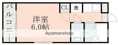 キャッスルマンション(ワンルーム/4階)の間取り写真