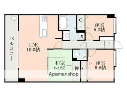 ファーストヴィラ武蔵ヶ丘ルネッサンス(3LDK/7階)の間取り写真